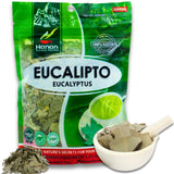 Hanan Dried Eucalyptus Leaves - Te de Eucalipto, Natural Eucalyptus Loose Leaves - Eucalipto Hojas Naturales Grown in Peru - Herbal Tea, Fresh Taste