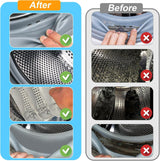 Washing Machine Cleaning Brush Set, 6-Piece Front Load Washer Cleaner Kit with Drum Slot Brush, Crevice Brushes for Rubber Seal