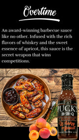 Puck's BBQ Overtime - Whiskey Apricot 12 oz. BBQ Sauce