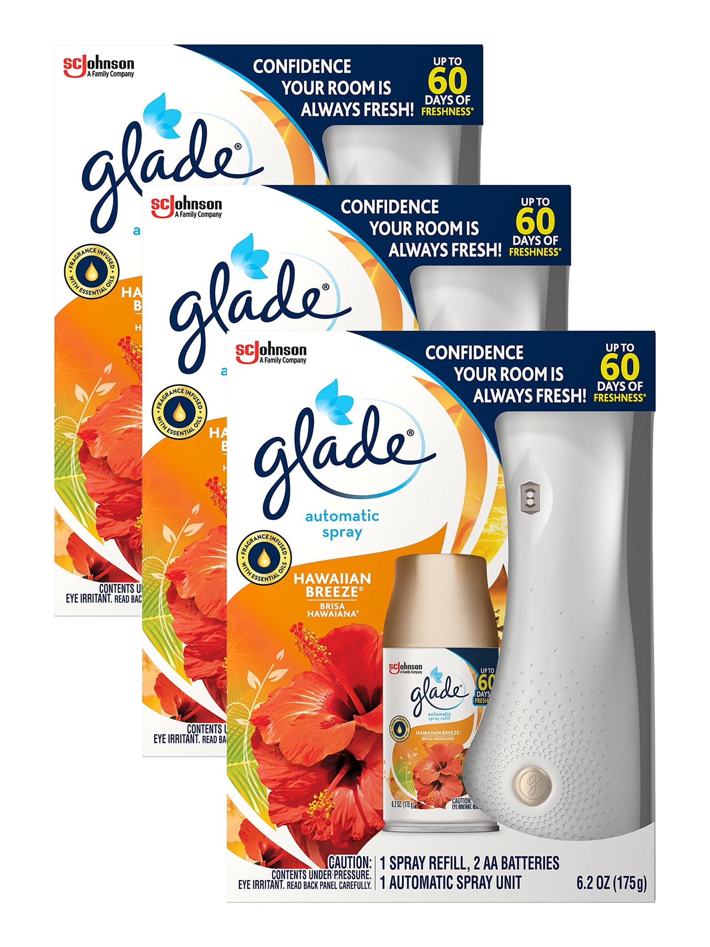 Glade Automatic Spray Air Freshener Hawaiian Breeze Starter (6.2 oz)