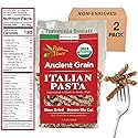 Papa Vince Organic Non Enriched Pasta - Ancient Grain, high in fiber, high in protein, Timilia/Tumminia grown in Sicily Italy. Al dente texture, nutty