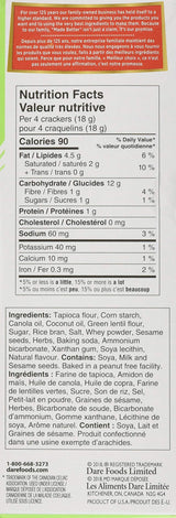 Dare Breton, Cracker Herb Garlic, 4.76 Ounce