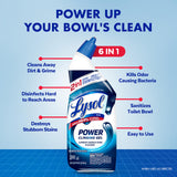 Lysol Toilet Bowl Cleaner, Max Strength Bathroom Cleaning Supplies, Toilet Bowl Cleaner Clinging Gel, Home Essential, Instant Stain Removal