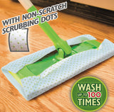 Bambooee Reusable Bamboo Sweeper Sheets with Sweeper Scrubbing Dots