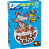 Cookie Crisp Breakfast Cereal, Chocolate Chip Cookie Taste, Made with Whole Grain, Giant Size, 26.3 oz