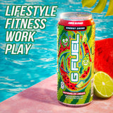 G Fuel Energy Drink, Watermelon, Sugar Free Beverage with 300mg Caffeine, Daily Energy Boost with Focus Amino, Vitamin + Antioxidants, 16 oz Cans