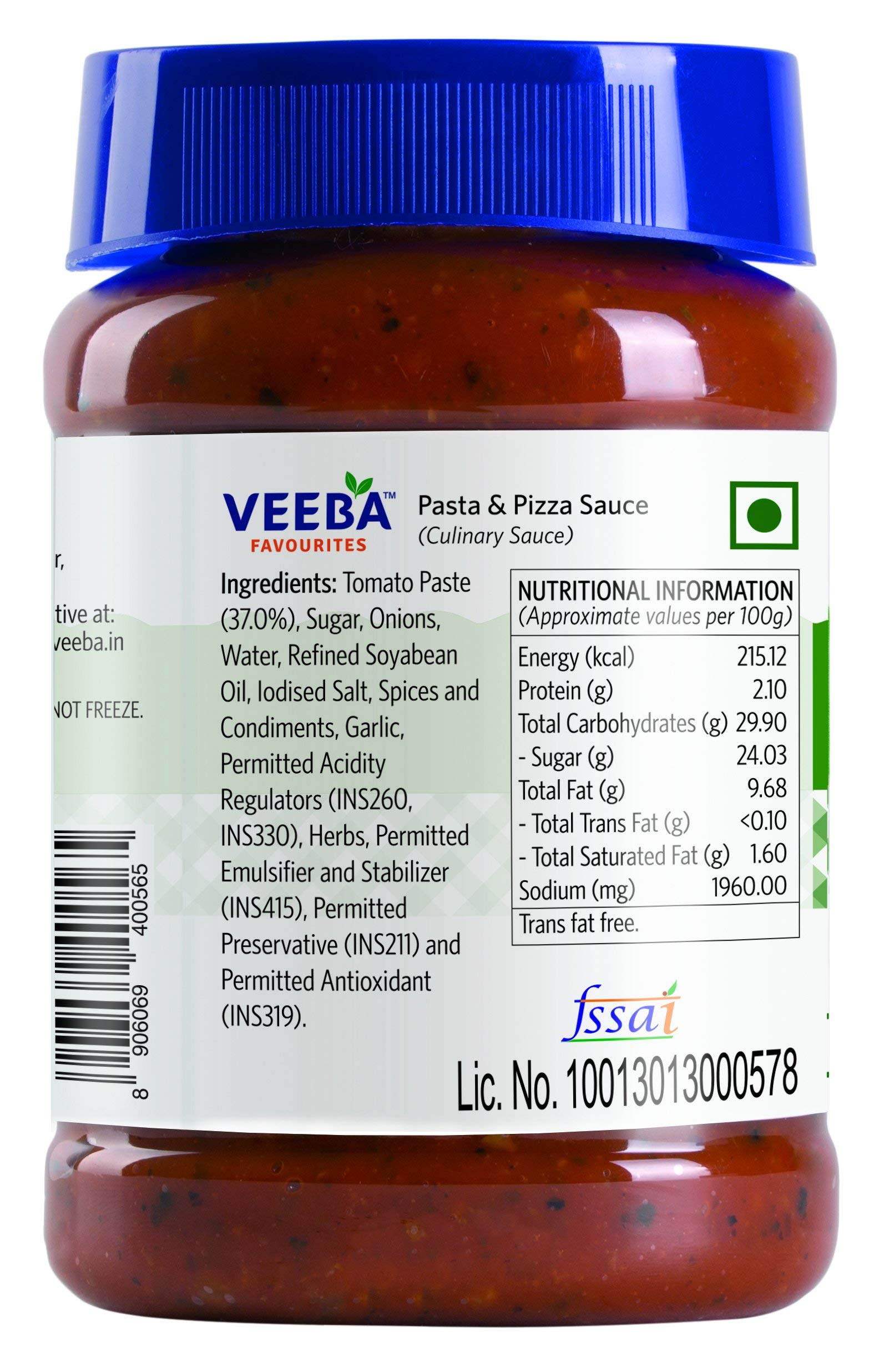 Veeba Pasta and Pizza Sauce, 280g