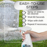 Riverside Essentials 16oz Headstone Cleaner for Graves, Tombstones & Headstones - Highly Effective Solution for Restoring and Protecting Memorials