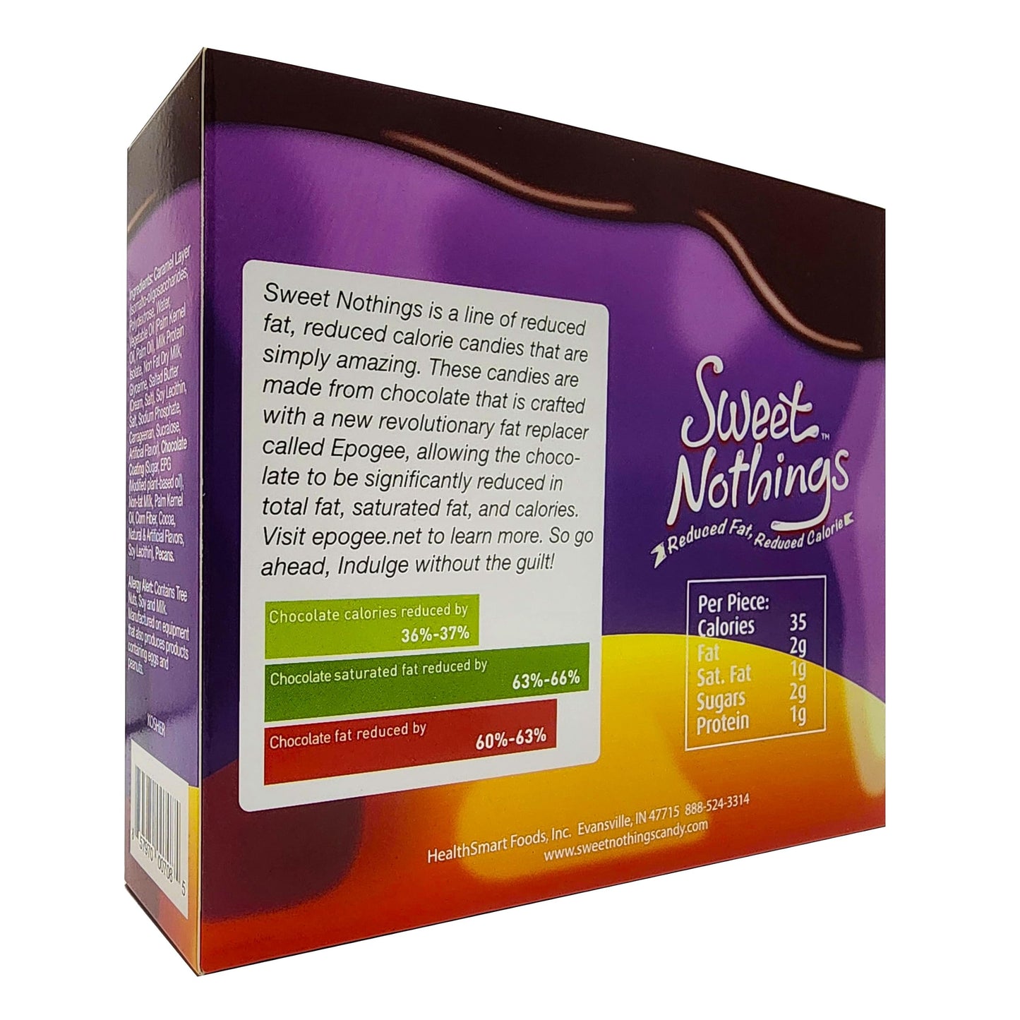 Sweet Nothings Caramel Pecan Clusters Reduced Fat Candy