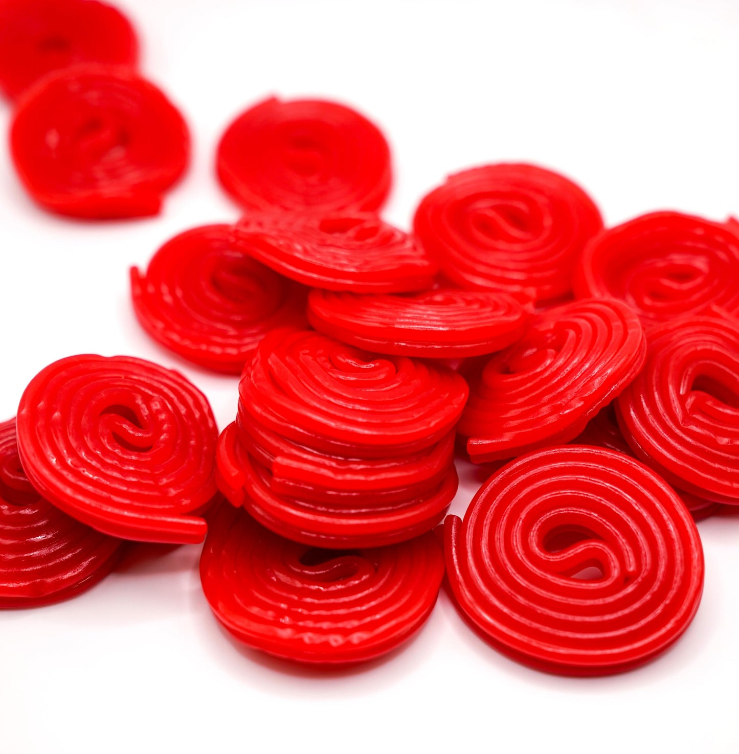 Premium Strawberry Licorice Wheels - 2 lbs Bulk Bag of Chewy Fresh Gourmet Red Candy