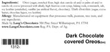 Dark Chocolate Covered Oreos 12-Pack, Heart Decorated Valentine Gift