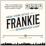 Dr. B's Frankie New York Style Sourdough Bread | 3g Net Carbs & 6g Protein | Low Calorie, Vegan, Sugar-Free, Nut-Free | 4 Ingredient Fresh Low Carb