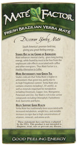 Mate Factor Tea Mate' - Green Ginsing, 20 Count