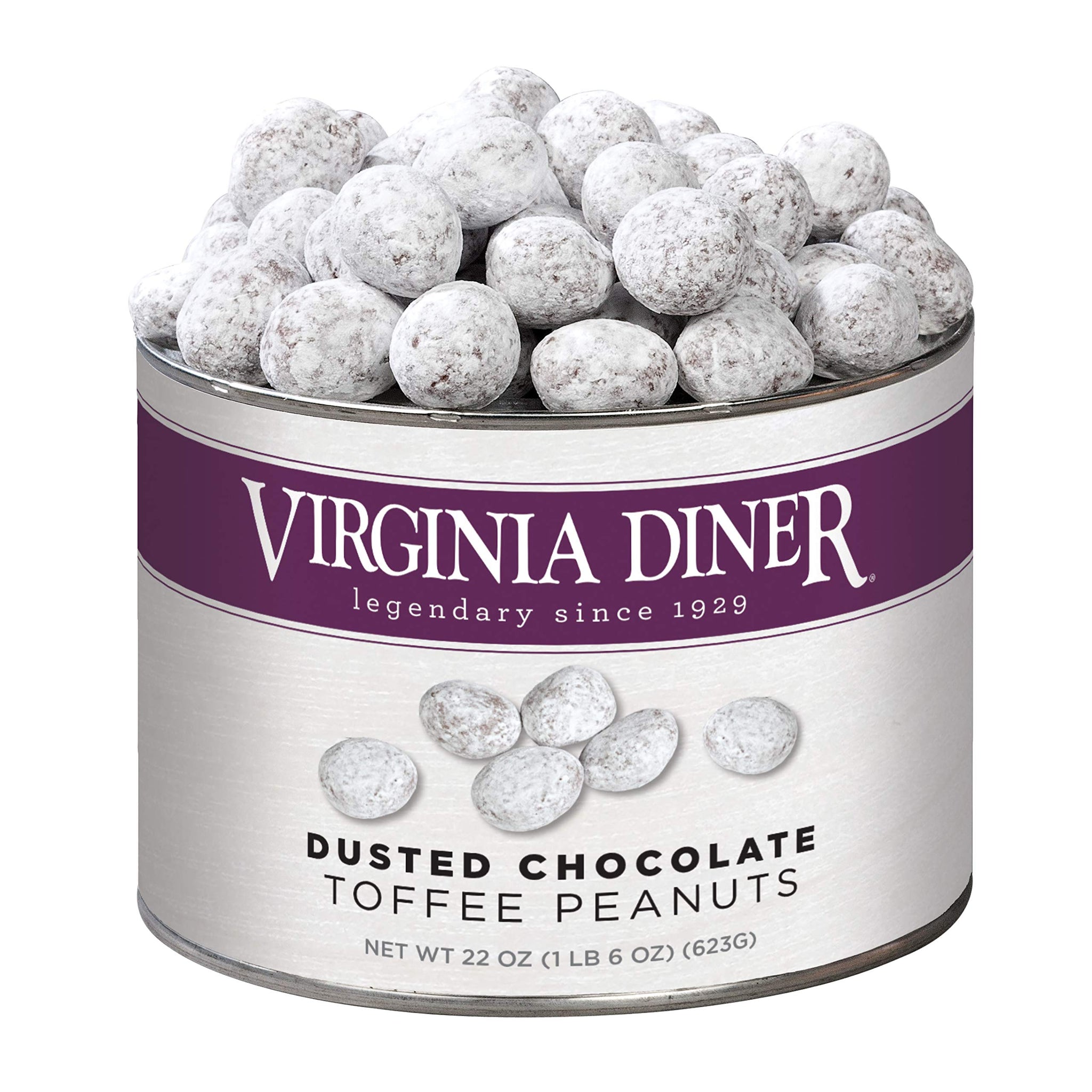 Virginia Diner Gourmet Dusted Toffee Virginia Chocolate Fancy Peanuts, Milk Chocolate Covered, Heart Healthy22 oz (Pack of 1)