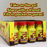 ASS KICKIN' HOT Sauce from Hell Premium Hot Sauce Bottles Gourmet Gift Set Travel Size- .75 oz. 24 Pack - Try if You Dare! - Made with Habanero