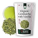 One With Tea Organic Japanese Genmaicha with Matcha Green Tea Loose Leaf - Premium Whole Leaf Sencha with Roasted Brown Rice & Matcha, USDA Organic