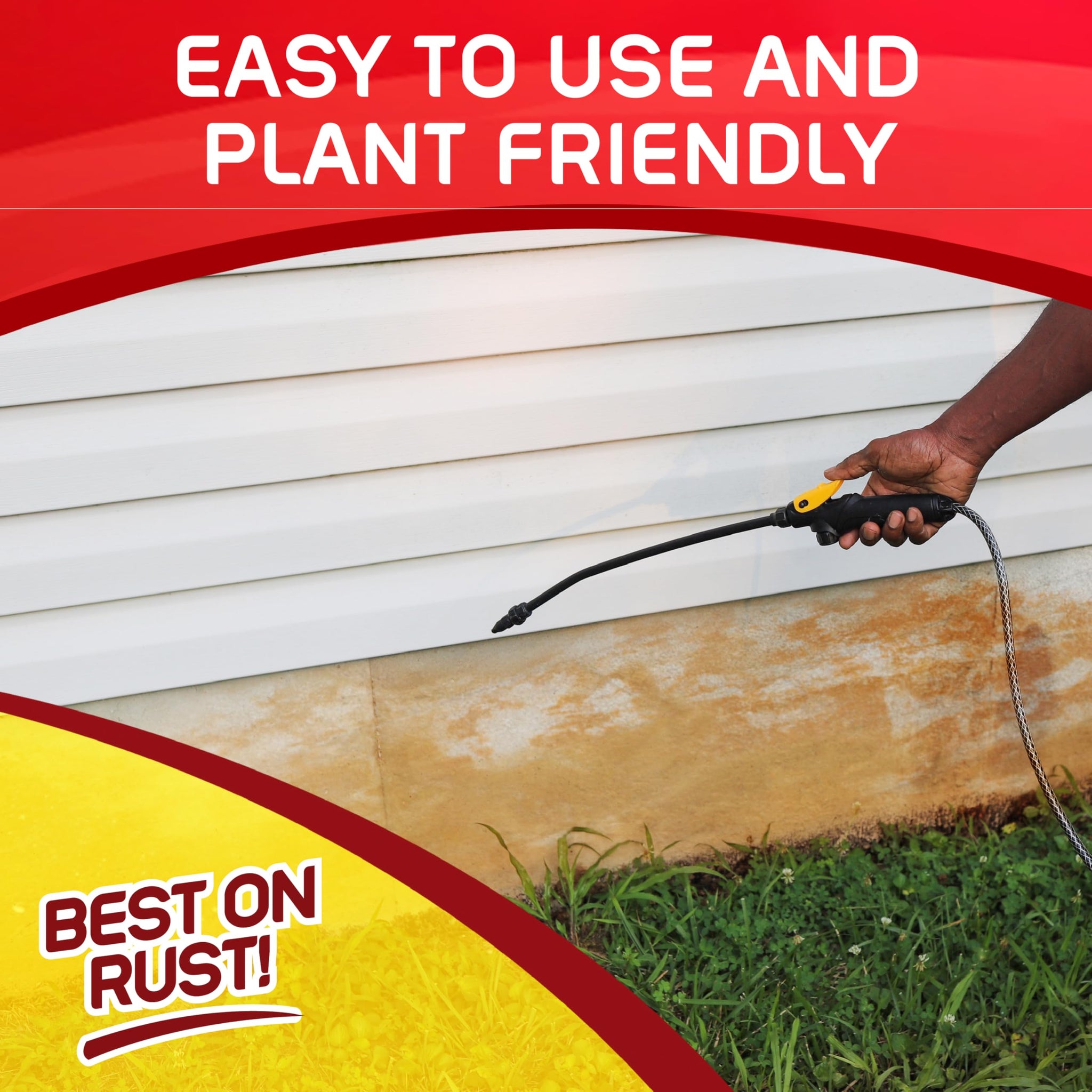 Iron OUT Liquid Rust Stain Remover, Pre-mixed, Quickly Removes Rust Stains from Concrete, Vinyl and Other Outdoor Surfaces, No Scrubbing, Safe to Use