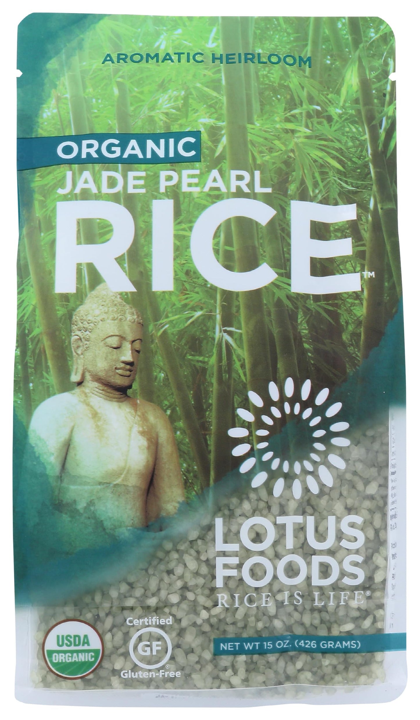 Lotus Foods Organic Jade Pearl Rice, 15 Ounce (packaging may vary)