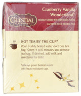 Celestial Seasonings Tea, Cranberry Vanilla Wonderland, 20 Count