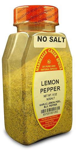 Marshalls Creek Spices Lemon Pepper Seasoning, No Salt, 8 Ounce