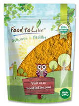 Food to Live Organic Turmeric Powder, 4 Pounds Non-GMO, Finely Ground Turmeric Root, Pure, Kosher, Vegan, Bulk. Fragrant Spice. Great for Asian