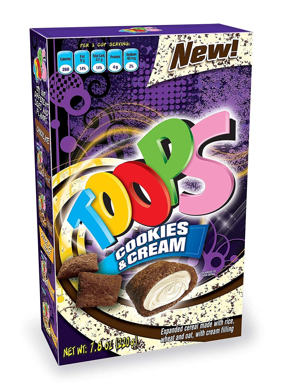 Toops Venezuelan Sweet Jumbo Snacks Breakfast Cereal, Foods for kids Breakfast, Snack and Candy High vitamins: Variety Pack Cereal 7.8 Oz (3 pack) +