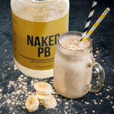 Naked 1.5 LB Powdered Peanut Butter from US Farms - Bulk, Only 1 Ingredient - Roasted Peanuts, Vegan, No Additives, Preservative Free, No Salt, No