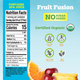 good2grow Organic Fruit Fusion Juice for Kids - Juice Bottles Bulk 24 Pack, Reusable Bottle, No Sugar Added - 6 fl oz, Pack of 24 (Spill Proof Tops