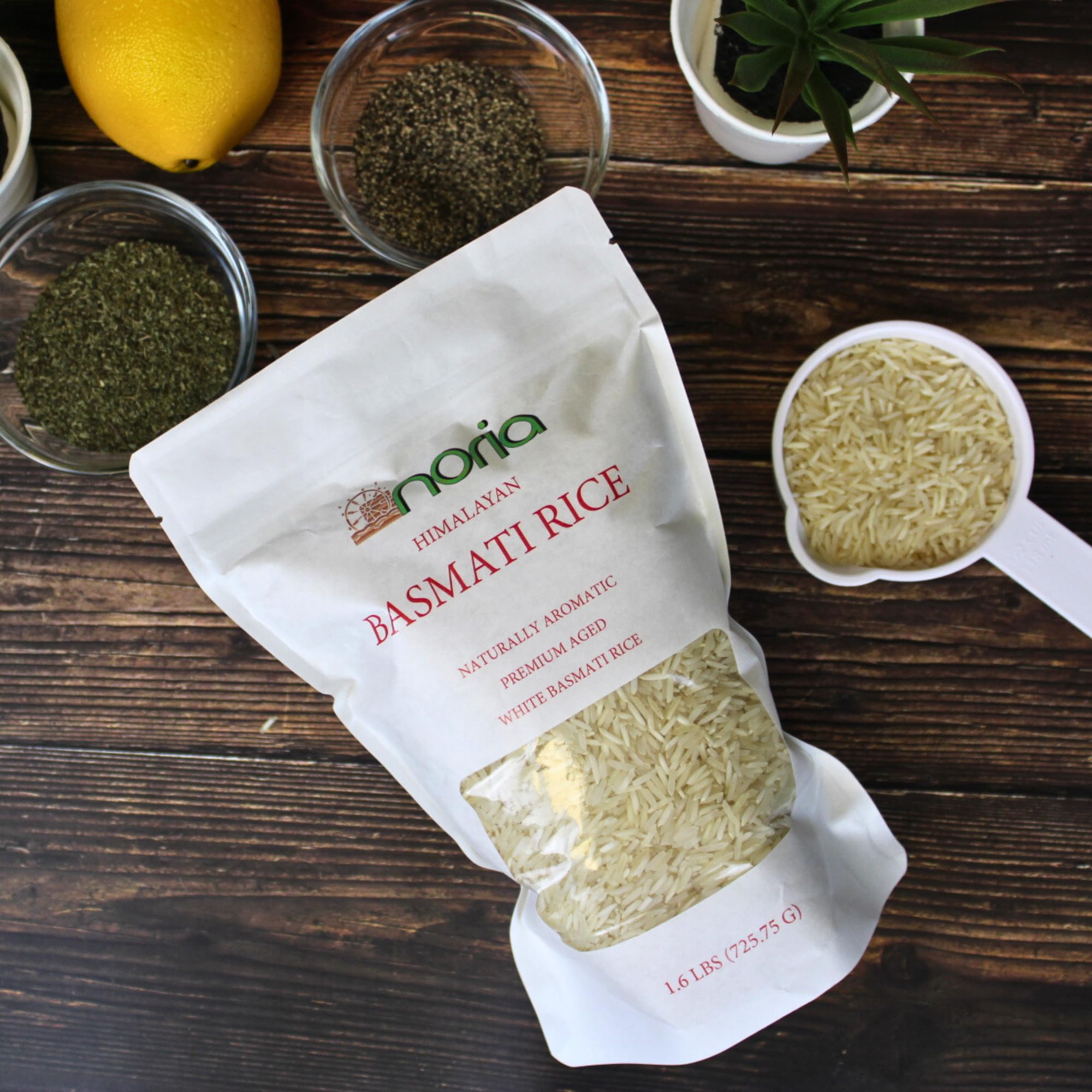 Noria Assortment White Rice, Basmati, Jasmine and Long Grain, 1.6 Lbs per Bag