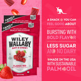 Wiley Wallaby Strawberry Licorice 24 Ounce Classic Gourmet Soft & Chewy Australian Red Licorice Candy Twists, 2 Pack