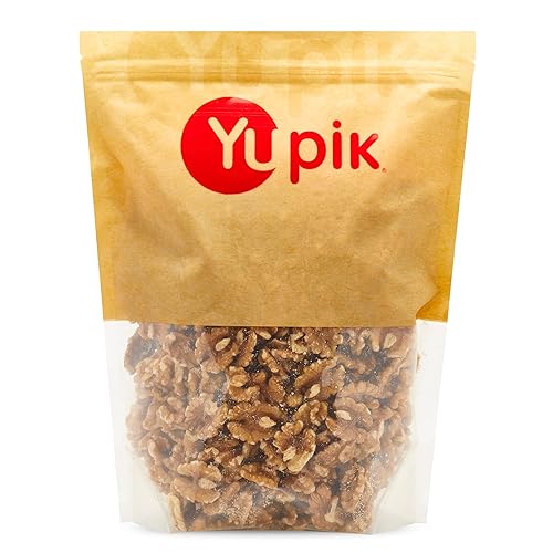 Yupik Raw California Walnuts, Halves, 2.2 lb (35.2 oz), Kosher, Gluten-Free, Vegan, Crunchy Nuts, Unsalted, Unroasted, Source of Omegas, Healthy
