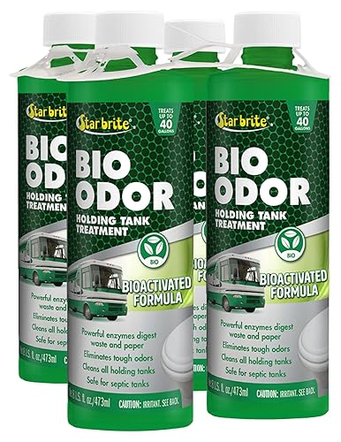 STAR BRITE Bio Odor Holding Tank Treatment - Bioactivated Formula for Waste & Odor Control - Long-Lasting, Campground-Friendly Deodorizer