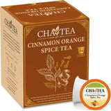 Cha4Tea 36-Count Cinnamon Orange Spice Herbal Black Tea Pods Compatible with Keurig K-Cup Brewers