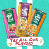 Jumex XOT Tangerine Energy Drink - Vitamin B2, B3, B5, B12 - 12 oz, 12 Pack