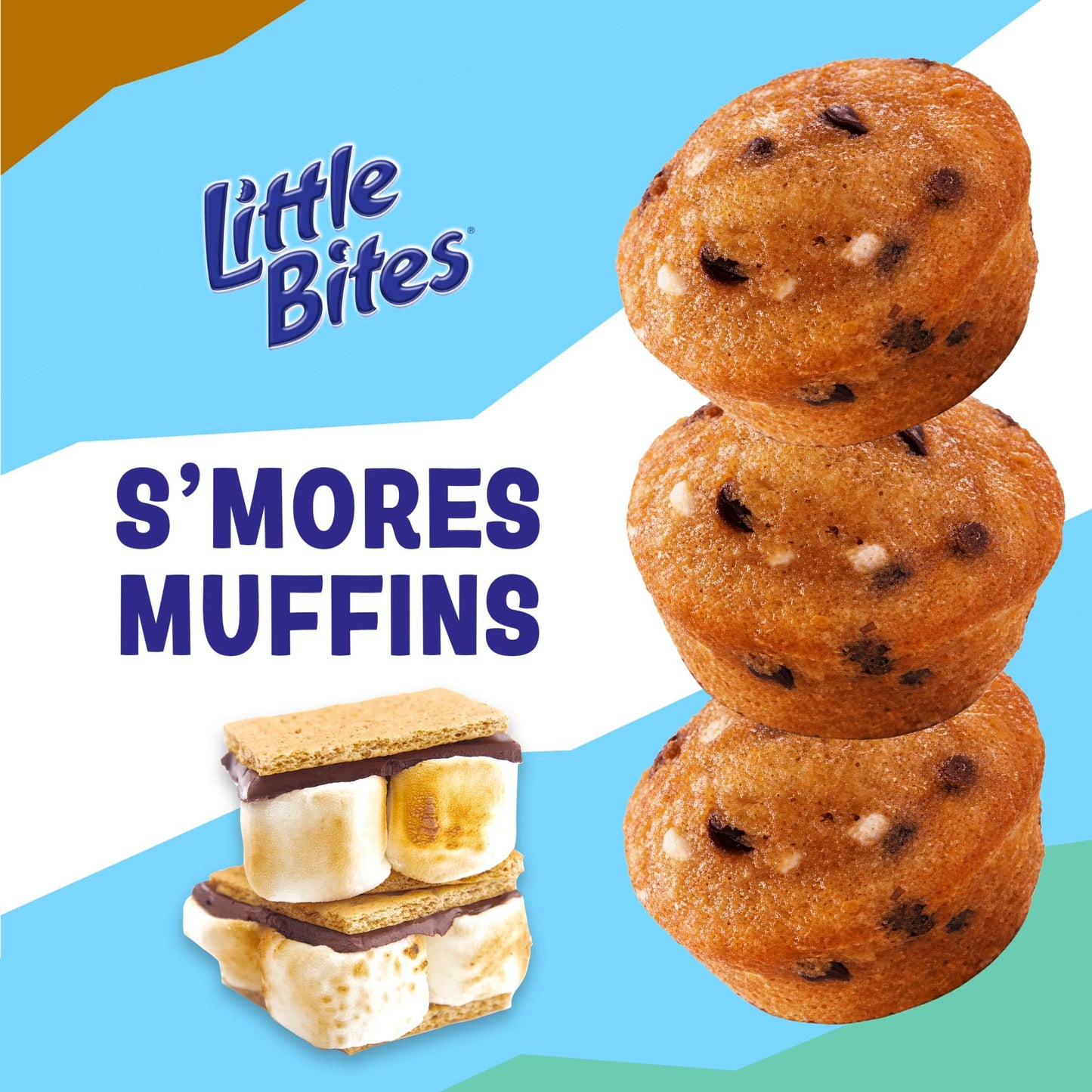 Little Bites S'mores Muffins, 5 individual packs, (1.5 oz each), Mini Muffins, 7.5 oz Multipack