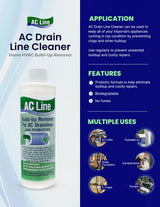 AC Drain Line Cleaner - 4 Pack / 12 Month Supply - Cleans HVAC drain lines, condensate lines, and more