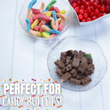 Muddy Bears Chocolate Covered Gummies, Assorted Fruit Flavors, Mini Individual Bags, Party Favor Candy, 20 Count