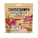 Tummydrops, No Sugar Strawberry Ginger Flavor, Gluten Free & Vegan, 33 Individually Wrapped Organic Ginger Lozenges Made with Organic Monkfruit