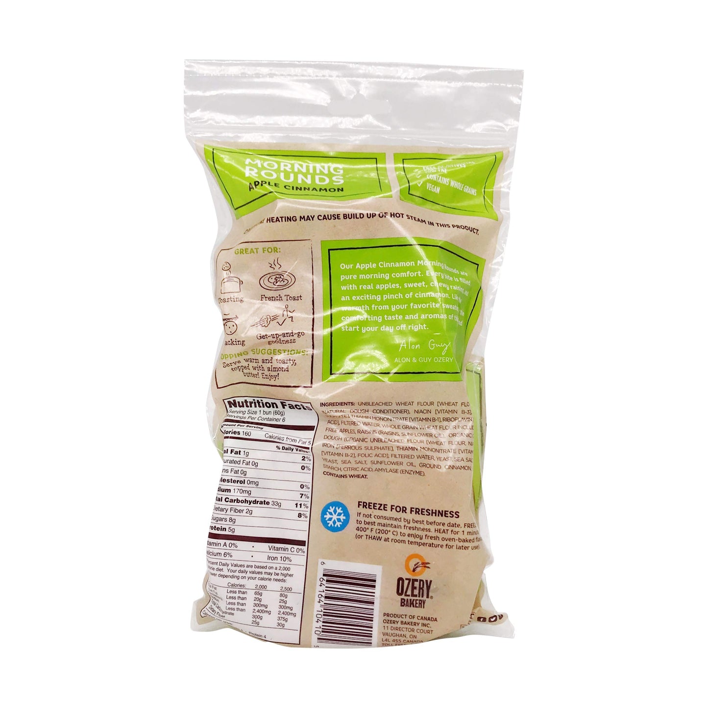 Ozery Bakery Morning Rounds Apple Cinnamon Pita, 12.7 OZ