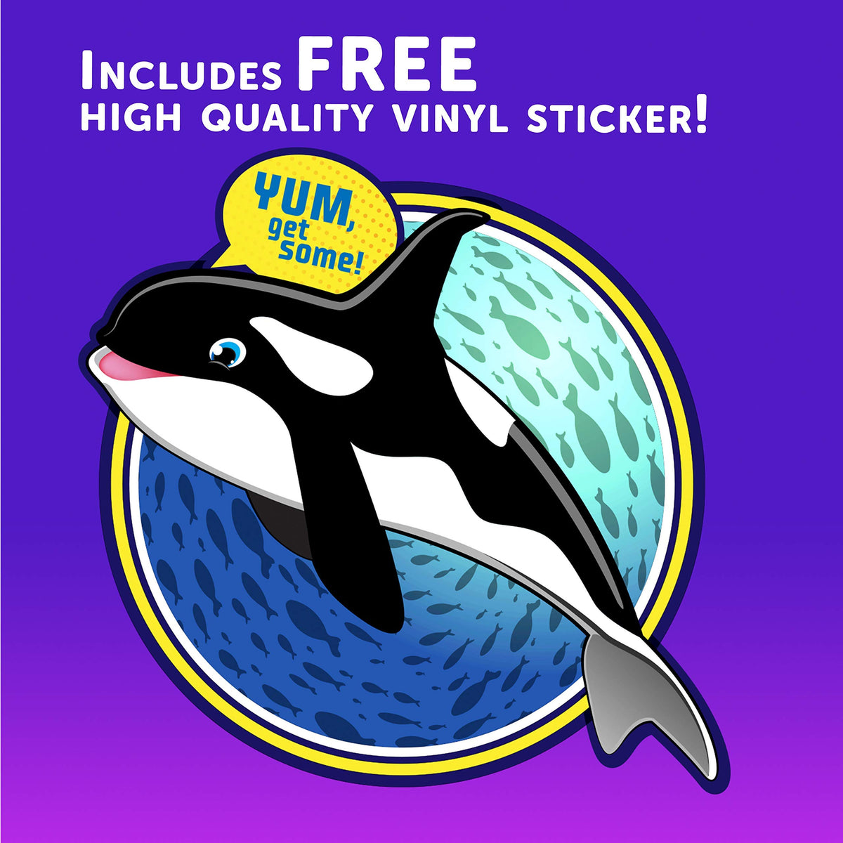 The Original Bag of Poo®, Orca Poo (Vanilla Flavor Cotton Candy) Novelty Poop Gag Gift. Free sticker inside.
