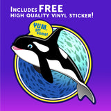 The Original Bag of Poo®, Orca Poo (Vanilla Flavor Cotton Candy) Novelty Poop Gag Gift. Free sticker inside.