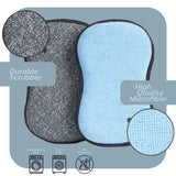 Multi-Purpose Scrub Sponges for Kitchen by Scrub- it - Non-Scratch Microfiber Sponge Along with Heavy Duty Scouring Power - Effortless Cleaning