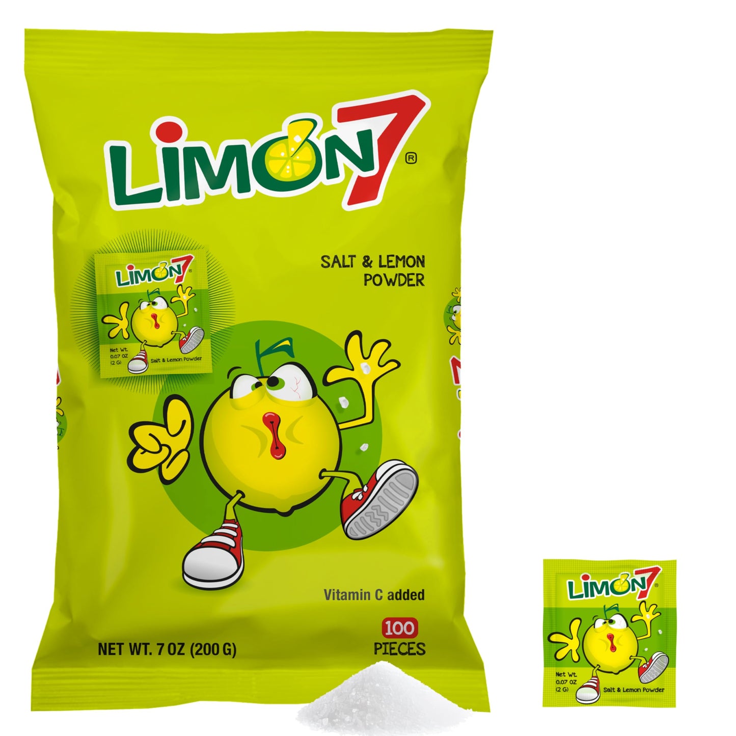 Limon 7 Salt & Lemon Powder Mexican Candy by Anahuac, 0.5 pounds