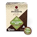 Don Francisco's 100% Colombian Decaf Coffee Pods, 24 Count, Medium Roast, Compatible with Keurig Brewers