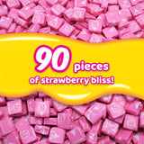 All Pink Strawberry Chewy Candy - Fruit Flavor - 1 lb Bulk Bag