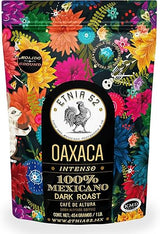 Etnia 52 - Oaxaca (Intenso), Mexican Ground Coffee, 1 lb. or 16 oz, Kosher Certified (KMD), Made in Mexico, includes Ebook