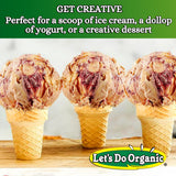Lets Do Organic Ice Cream Cones - Sugar Cones for Ice Cream, Mini Ice Cream Cones, Ice Cream Cups, Crispy Cones, Mini Cake Cones - 1.2 Oz (Pack of 1)
