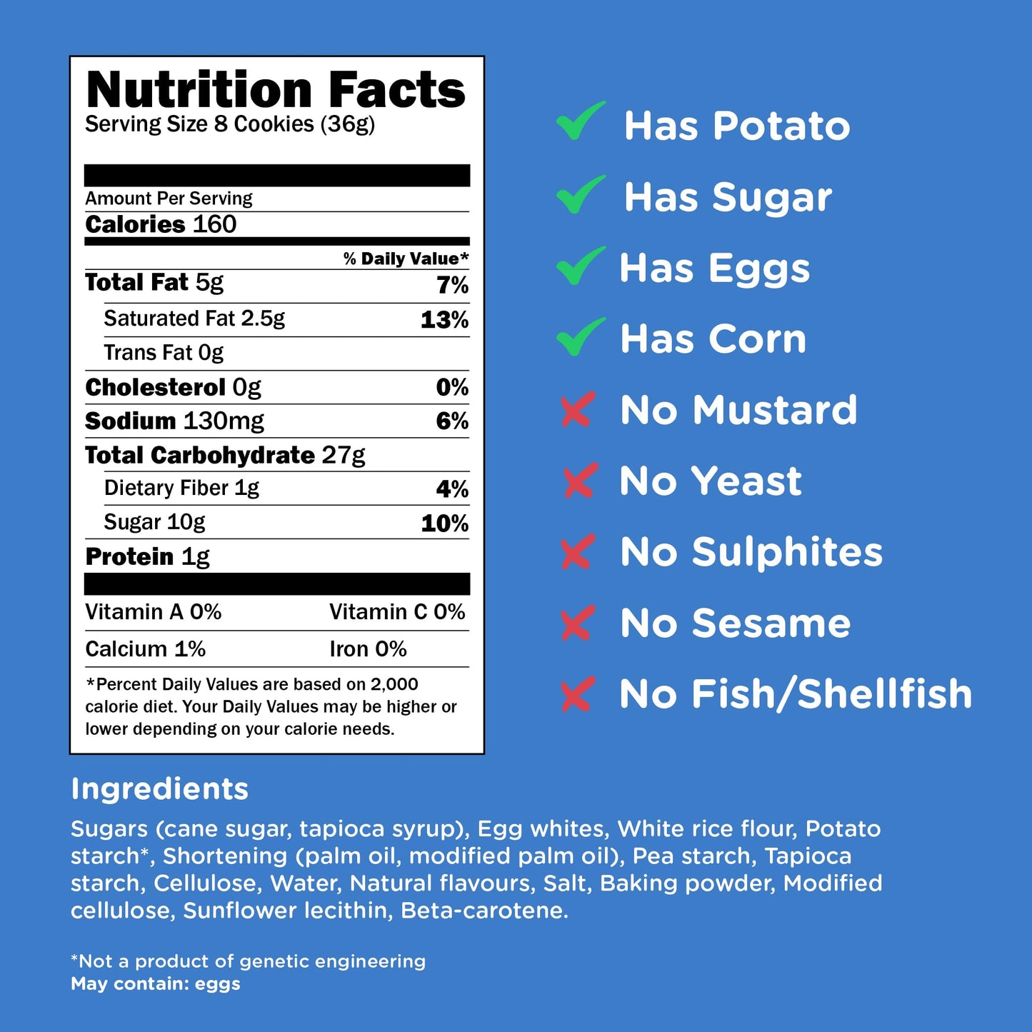 Kinnikinnick Gluten Free Vanilla Wafers, 6.3 oz Box, Allergy Friendly, Dairy Free, Kosher