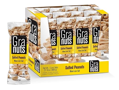 Granuts On the Go, Salted Peanuts, 12 bags of 1.79 oz per Pack, Pack of 1