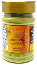 Rani Curry Leaves Powder (Kari Neem Patha) Indian Spice 2.4oz (70g) PET Jar ~ All Natural | Vegan | Gluten Friendly | NON-GMO | Indian Origin
